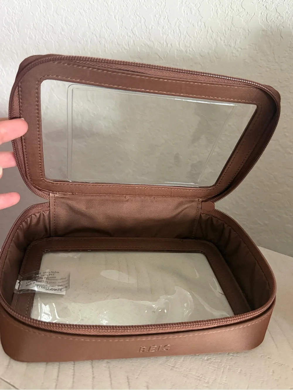 BÉIS in flight Cosmetic case Bag maple